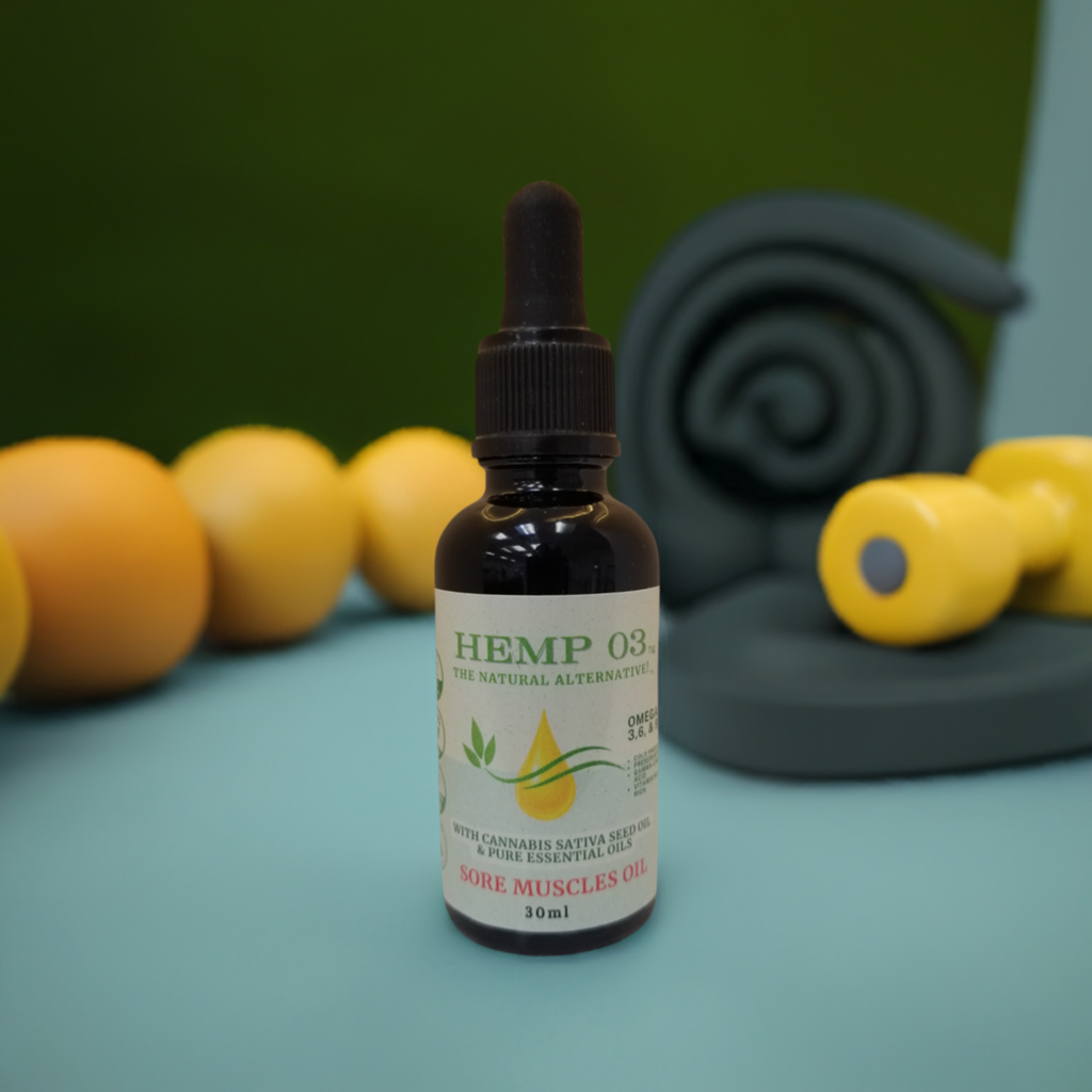 Hemp 03 Sore Muscles Oil | Reduces the Appearance of Painful and Stiff Muscles and Joints
