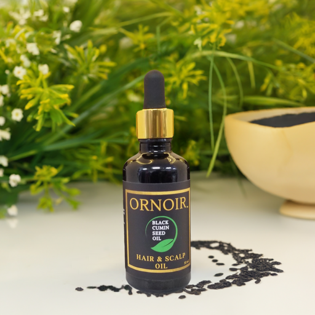 Ornoir Hair and Scalp Oil for Hair Treatment & Hair Growth, Black Cumin Seed Oil for Hair Repair, Hair Loss and Frizz Control