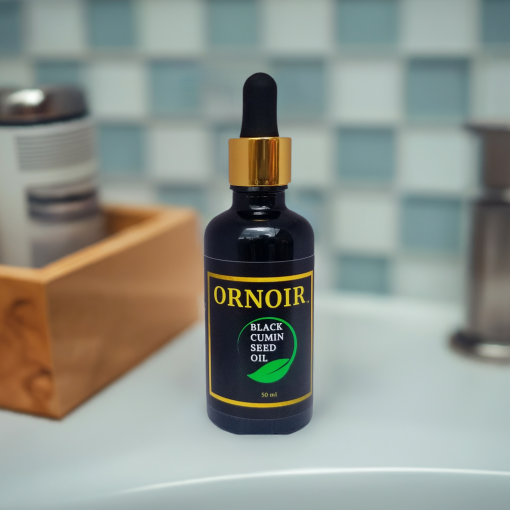 Ornoir Black Cumin Seed Oil, Organic 100% Pure and Natural, Vegan, Soothing, for Skin Health, Cuts, Wounds, Rashes, Irritation and also for Overall Hair &amp; Scalp Health