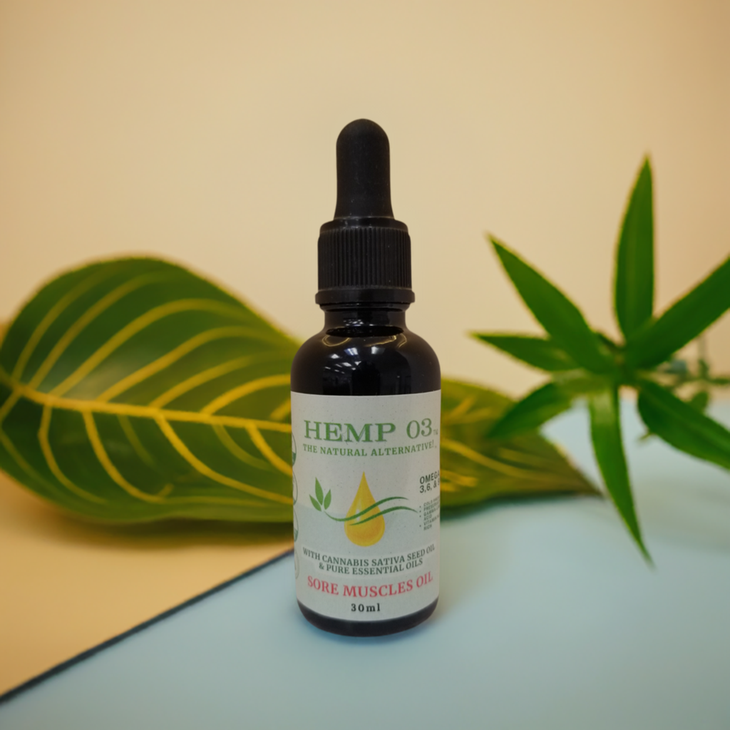 Hemp 03 Sore Muscles Oil | Reduces the Appearance of Painful and Stiff Muscles and Joints