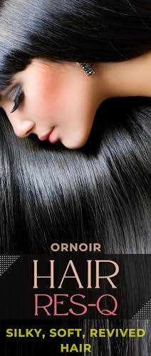 ORNOIR hair RES-Q oil serum helps revive and restore dull hair, it also adds shine and soften hair strands and supports hair loss and promotes hair growth