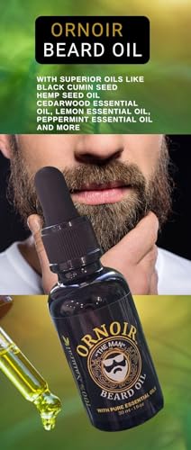 Ornoir Beard Oil | Promotes Overall Beard Wellness | Supports Smooth, Soft, and Groomed-Looking Beard | Hydrates and Conditions Beard